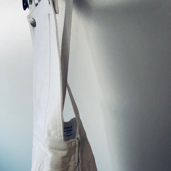 🆕Miss Selfridge Petite White Denim Pinafore Dress - Picture 5 of 7